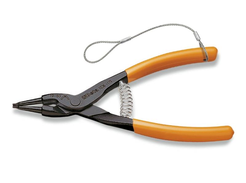 1036HS - External circlip pliers, straight pattern PVC-coated handles H-SAFE