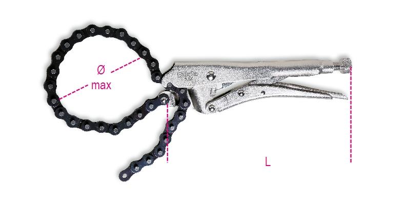 1064 - Self-Locking Pliers With Chain