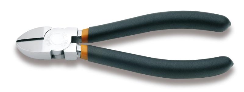 1082 - Diagonal cutting nippers, chrome-plated, slip-proof double layer PVC coated handles