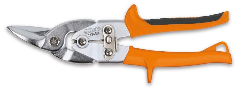 1124 - Left cut compound leverage shears, curved blades
