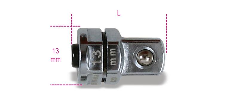 123Q3/8 - Quick release adaptor, 3/8", for 13 mm ratcheting wrenches