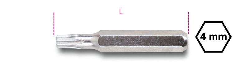 1256RTX - 4-mm bits for Tamper Resistant Torx® head screws