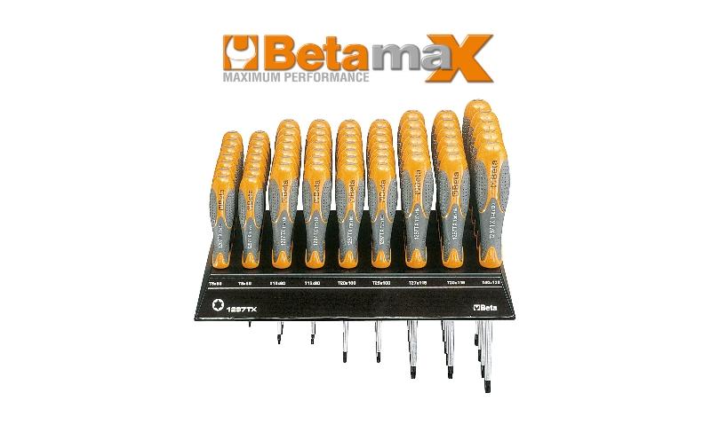 1293BX/DF - Wall-mounted display with 59 screwdrivers