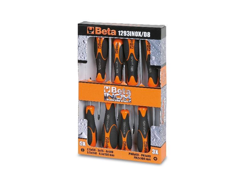 1293INOX/D8 - Screwdriver set made of stainless steel