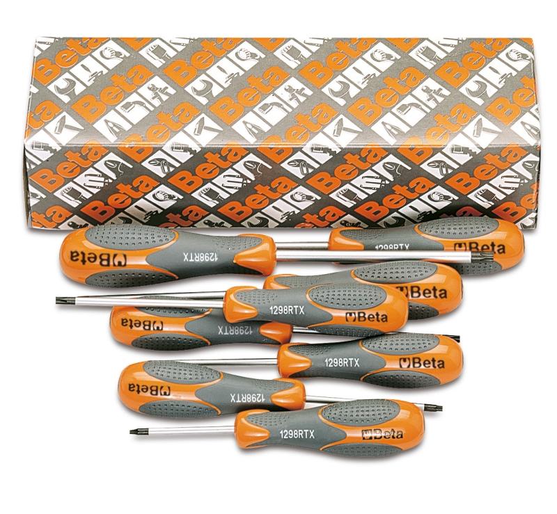 1298RTX/S8 - Set of 8 screwdrivers for Tamper Resistant Torx® head screws (item 1298RTX)