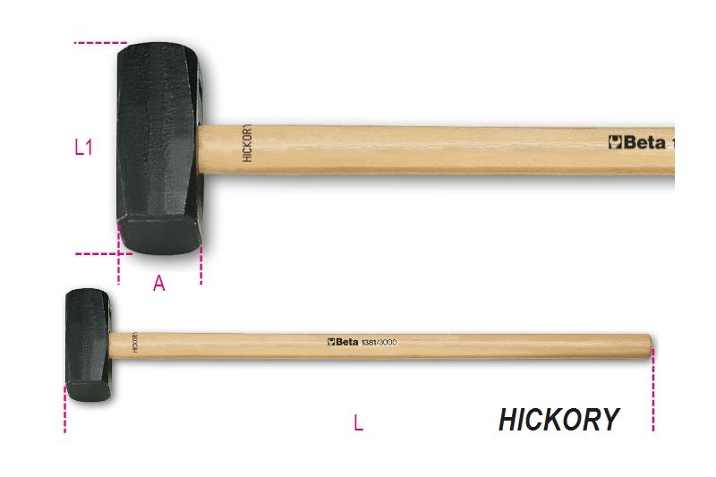 1381 - Sledge hammers, Hickory shafts