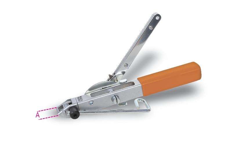 1473FN - Tool for tightening and cutting strap ties made of stainless steel