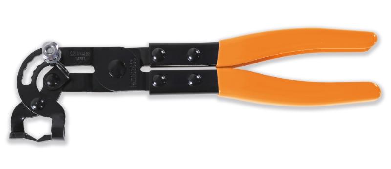 1478T - Plastic pin removable pliers with swivel head and pressure clips