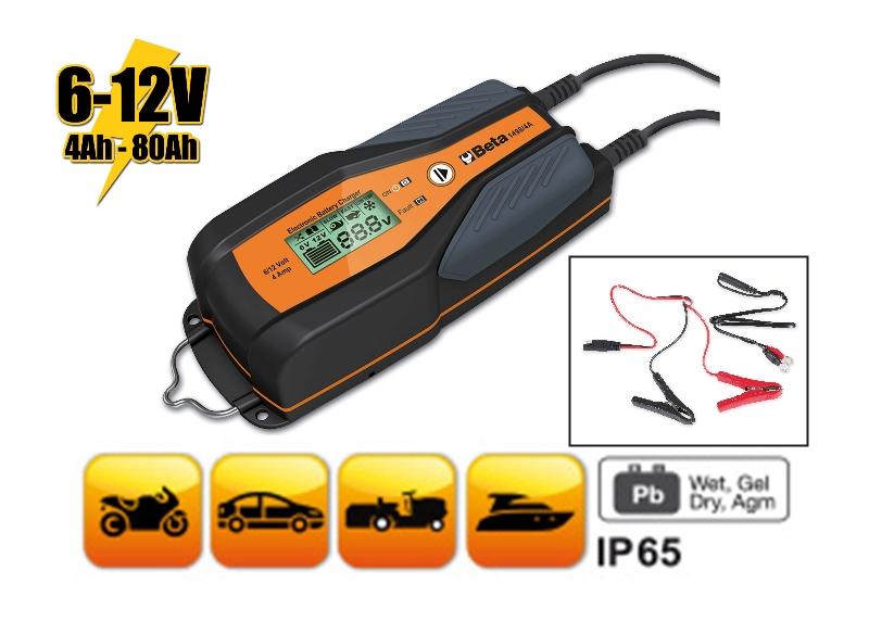 1498/4A - Electronic car/motorcycle battery charger, 6-12 V