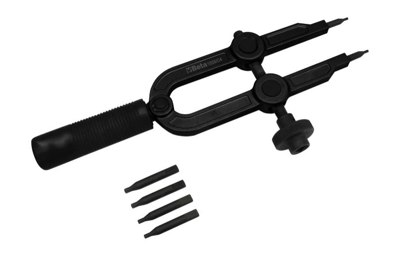 1558/C4 - Internal and external snap ring tool, screw-operated