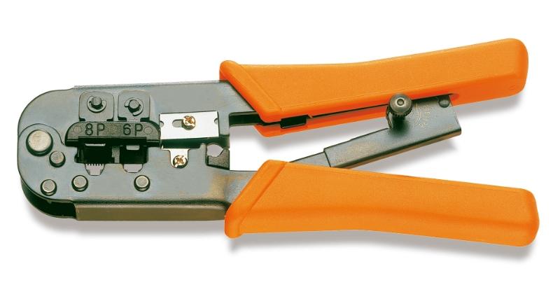 1601/PC - Ratchet crimpling pliers for telephone terminals and data transmission