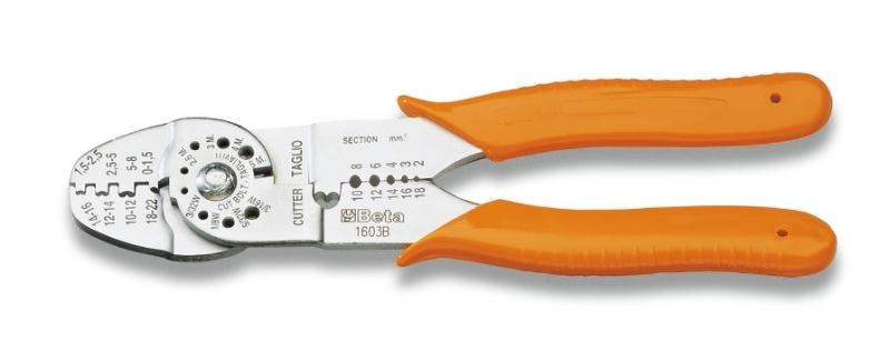 1603B - Crimping pliers for non-insulated open terminals, standard model