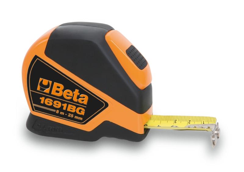 1691 BG/10 - 10 Mtr Measuring Tapes  Shock - Resistant Bimaterial ABS Casings, Steel Tapes, Precision Class II