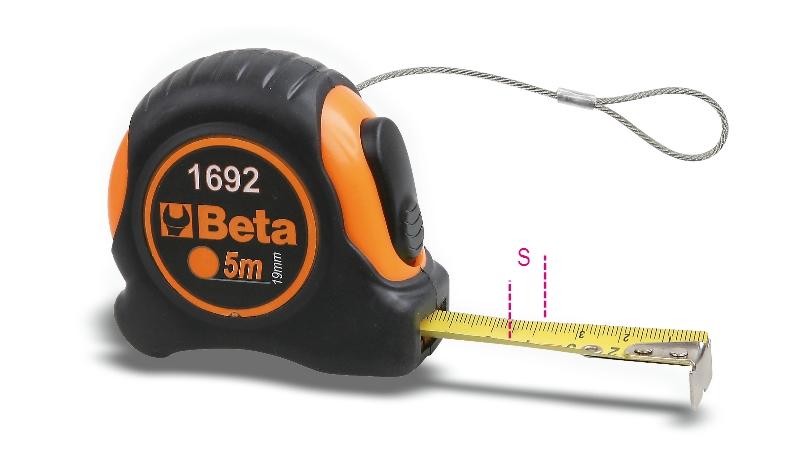1692HS - Measuring tapes, shock-resistant bi-material ABS casings, steel tapes, precision class II H-SAFE
