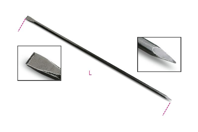 1704A - Crow bars with open and pointed edges