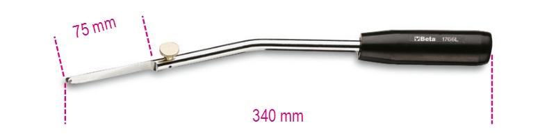 1766L - Lever for glass windows