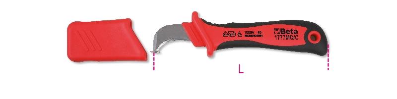 1777MQ/C - Cable stripping knife, insulated