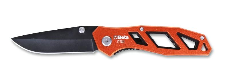 1778U - Foldaway knife, hardened steel blade • in case