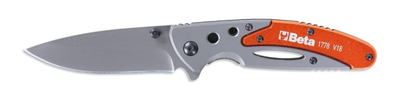1778V18 - Foldaway knife, aluminium handle • in case