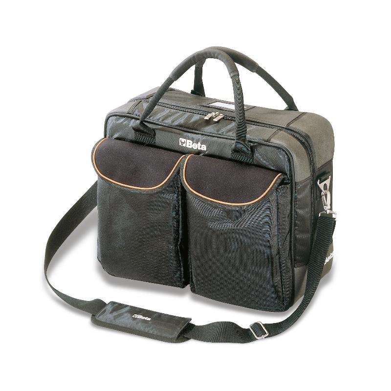 2014/VV Nylon tool bag with 3 compartment and removable tools panel, Empty