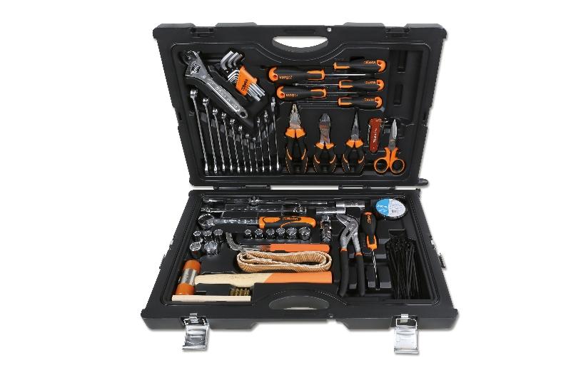 2051N - Assortment of 55 tools for nautical maintenance with case
