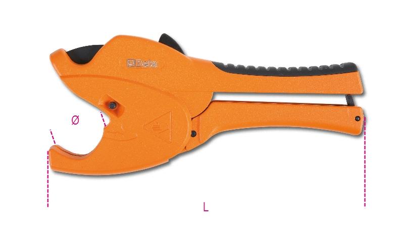 342P - Ratchet-type shears for plastic pipes with magnesium alloy body