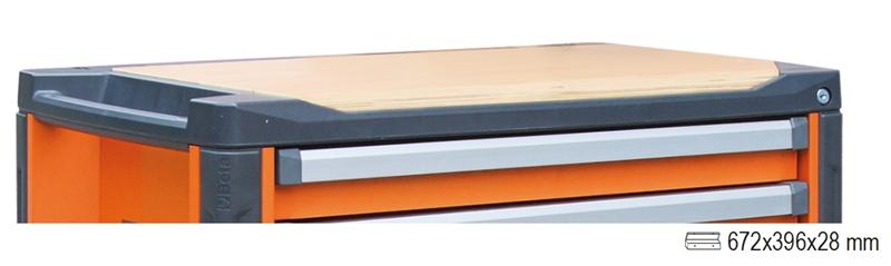 3700/PLL - Wood worktop for mobile roller cab item C37