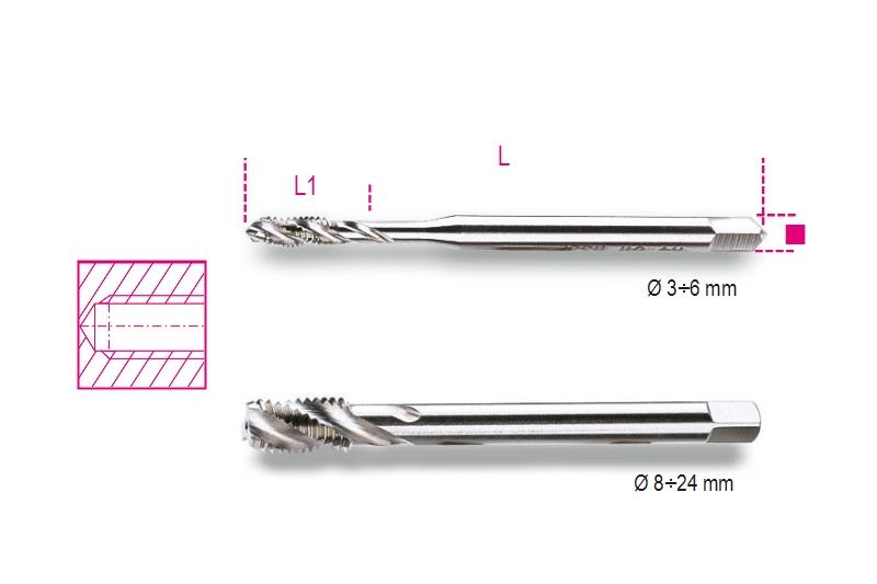 429FC - Machine taps for blind holes, coarse pitch threads HSS-CO 5%