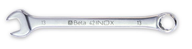 42INOX-AS  - Combination wrenches, open and offset ring ends, made of stainless steel