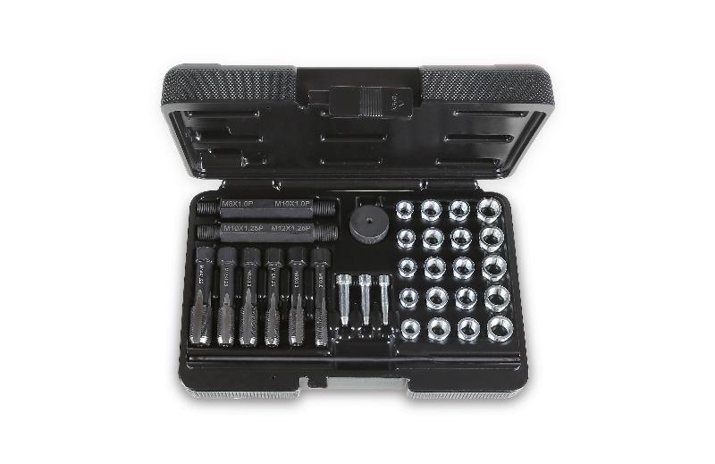 437K/33 - Tool assortment for repairing damaged spark plug threads