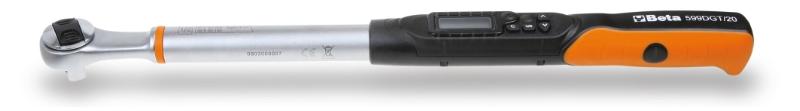 599DGT-AN - Electronic torque wrench, torque and angle readout, with reversible ratchet, right-hand (accuracy: ±2%) and left-hand (accuracy: ±3%) tightening