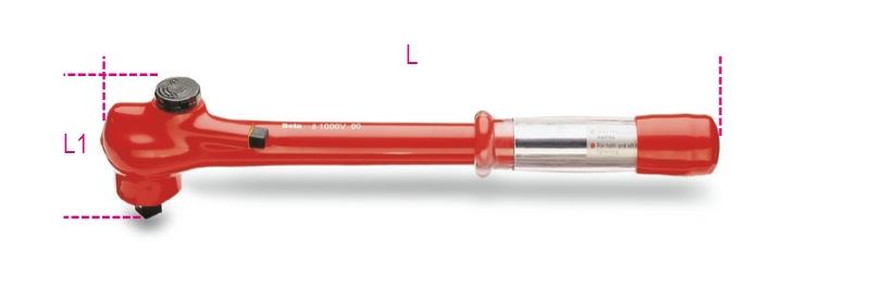 606MQ/50 - Click-type torque wrench with reversible ratchet