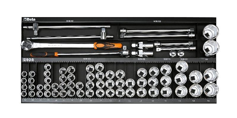 6600 M/131 - Assortment of 92 tools, with hooks without panel