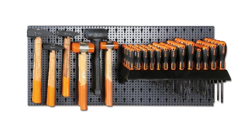6600 M/406 - Assortment of 107 tools, with hooks without panel