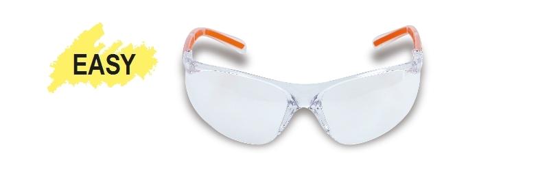 7061TC - Safety glasses with clear polycarbonate lenses