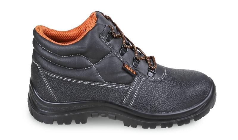7243BK - Leather ankle shoe, water-repellent