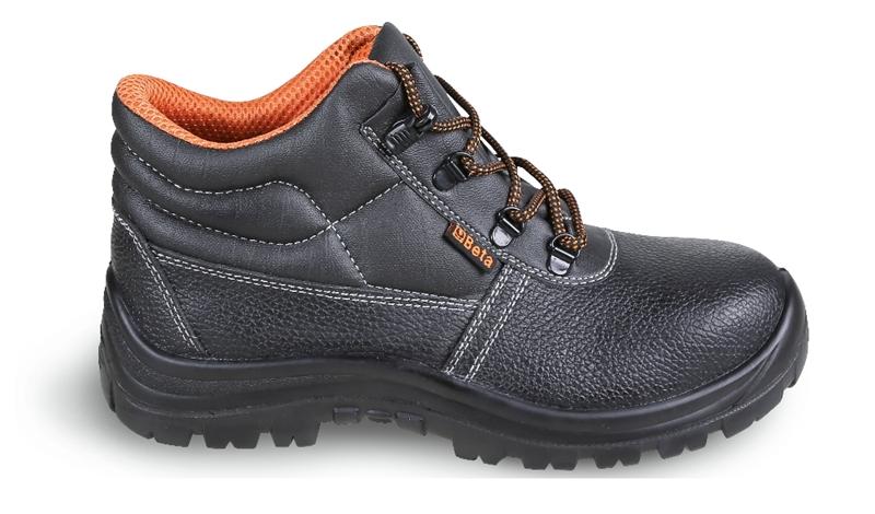 7243CK - Leather ankle shoe, water-repellent, with quick opening system