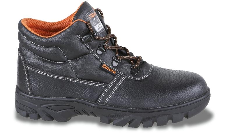 7243CR - Leather ankle shoe, waterproof, with durable rubber outsole and quick opening system