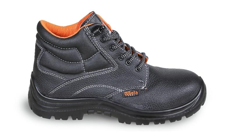7243EN - Leather ankle shoe, water-repellent, with quick opening system