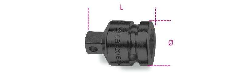 728/15 - Impact adaptor, 3/4” female and 1/2” male drives