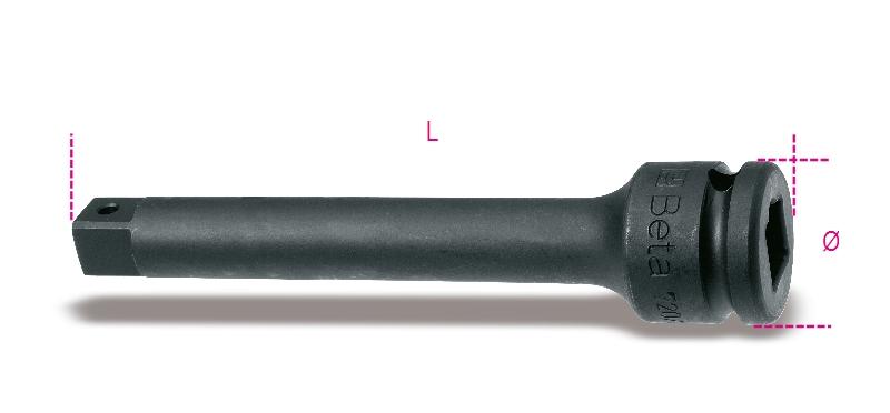 728/22L - 3/4" drive impact extension bar phosphatized
