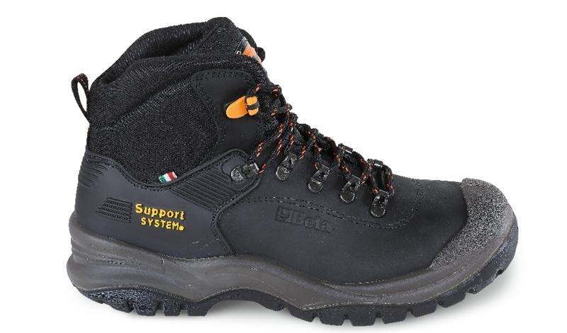 7294HN - Nubuck ankle shoe, waterproof, with SUPPORT SYSTEM for lateral ankle support and quick opening system