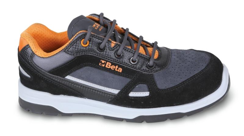 7315AN - Suede and microfibre shoe, water-repellent, with carbon inserts