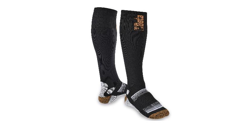 7421 - Knee-length socks made from elastic compression terry