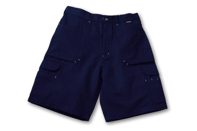 7511 BLUE/L - Multi-Pocket Bermuda Shorts
