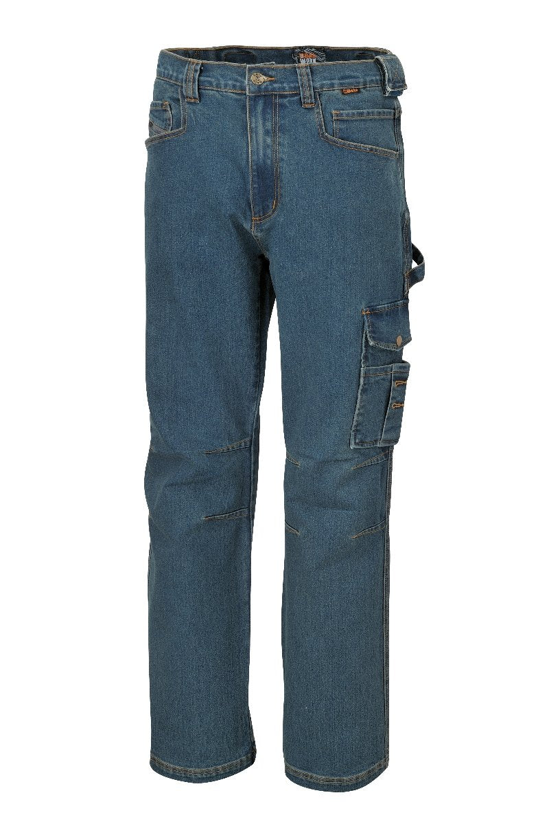 7525 - Work jeans in stretch denim cotton