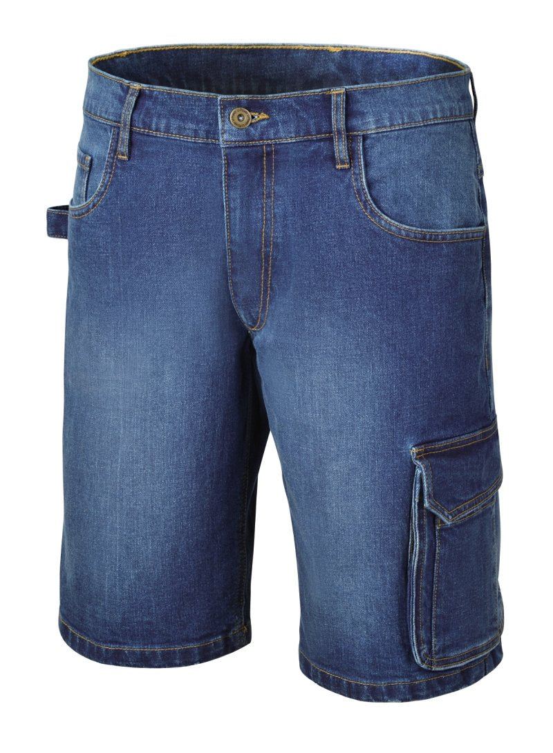7529 - Stretch work bermuda jeans shorts