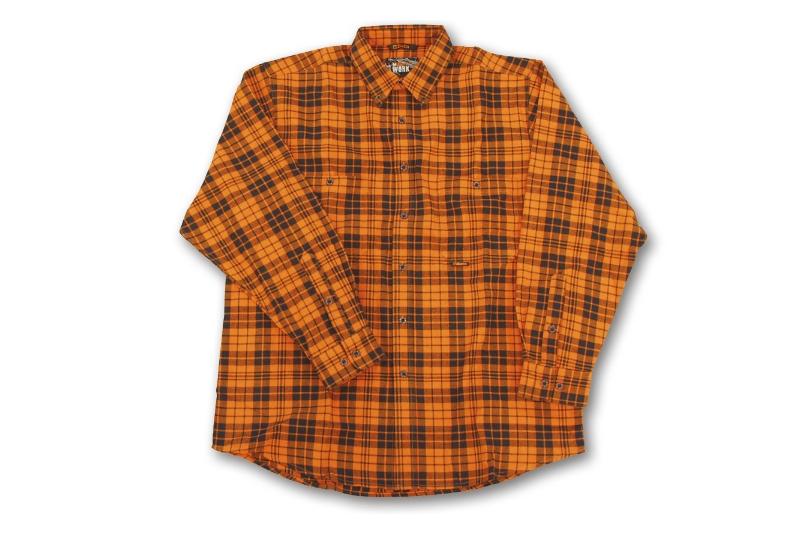 7545 T-ORANGE/L - Lumberjack Shirt Flannel