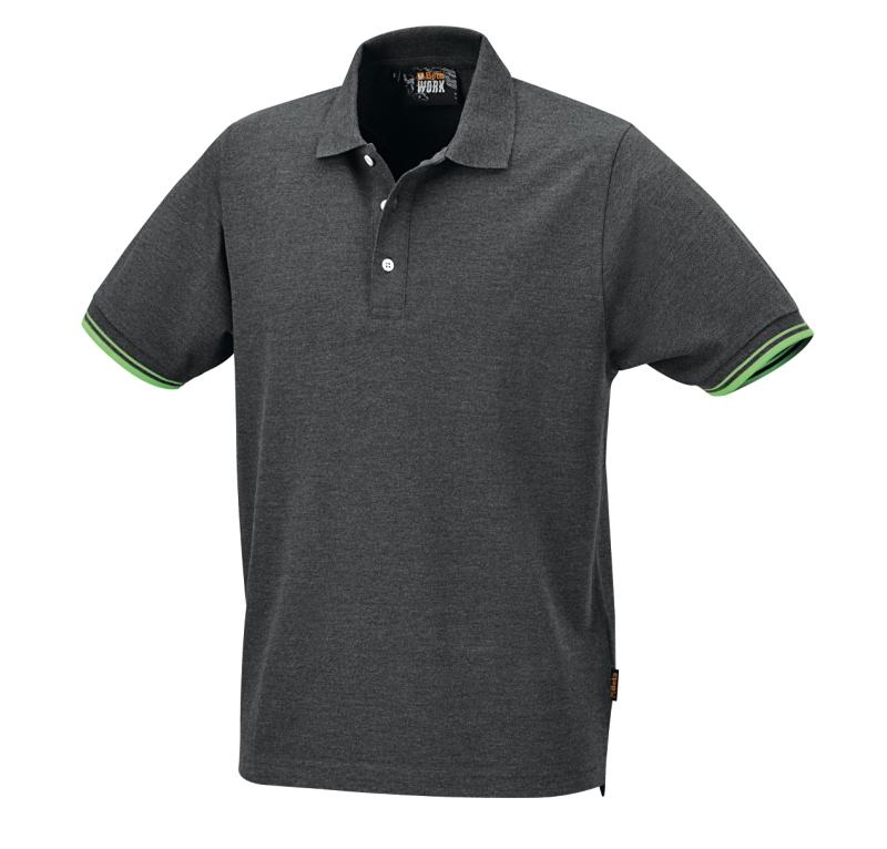 7547G - Three-button polo shirt, 100% cotton, 200 g/m2, grey