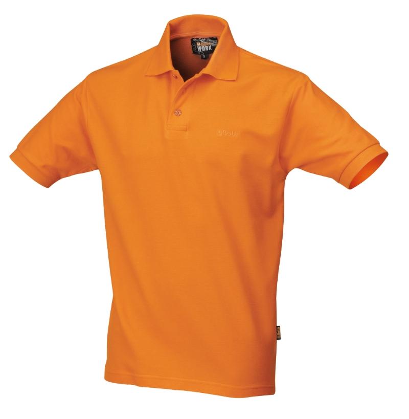 7550 ORANGE/XL - Three-Button Polo Shirt